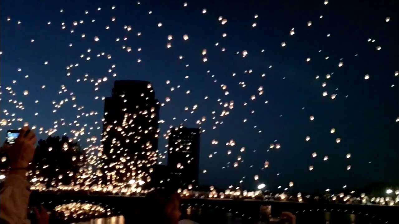 Sky Lanterns!! Art Prize Grand Rapids Michigan 2012 YouTube