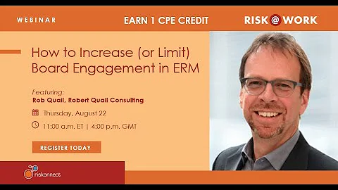 Register Now: August Risk@Work | Feat. Rob Quail