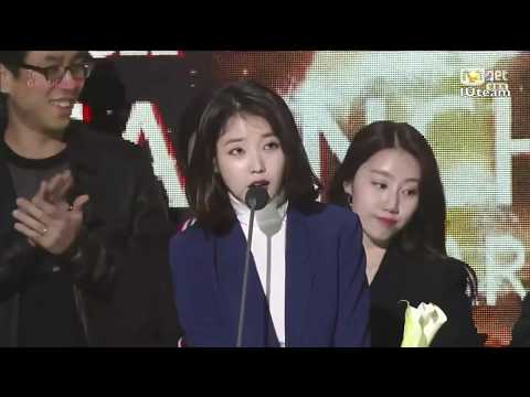 [ENG SUB] 180214 IU and her team (Fave Ent.) - Producer of the Year Award Acceptance Speech