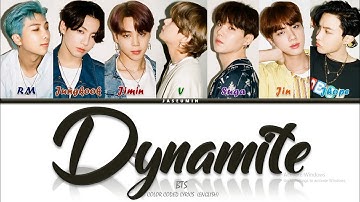BTS (방탄소년단) - DYNAMITE [ COLOR CODED LYRICS/ ENGLISH LYRICS/가사  ]