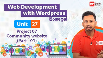 Unit 27 | Project 07 - Community website | Part 01 |  Web development with Wordpress