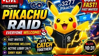 LIVE RAID INVITES ⚡ FAST JOIN | Pikachu Raid | Everyone Welcome! first chat and like and fast join.