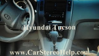Hyundai Tucson Stereo Removal