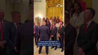 No Female Handshakes? Trump Shakes Hands With Only Men When Congratulating Womens Tennis Champions
