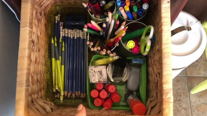 Homework Station / Family Command Center // Back To School Organization