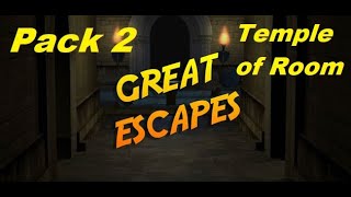 Great Escapes - Pack 2 Temple of Room (Escape) Walkthrough [Glitch Games]