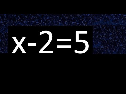 x-2=5 how to solve linear equations, find x unknown variable - youtube