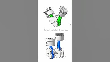 2 Cylinder Engine types #mechanical #automobile #mechanism #engineering #cad