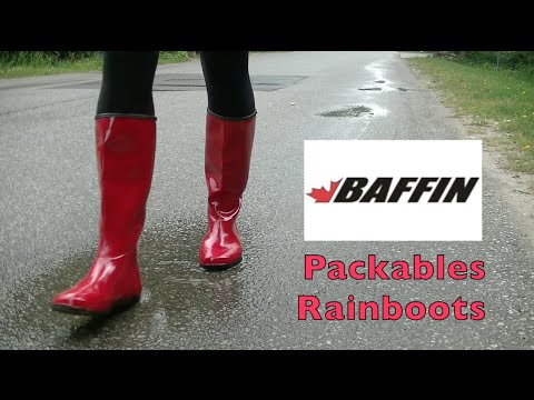 packables rain boots