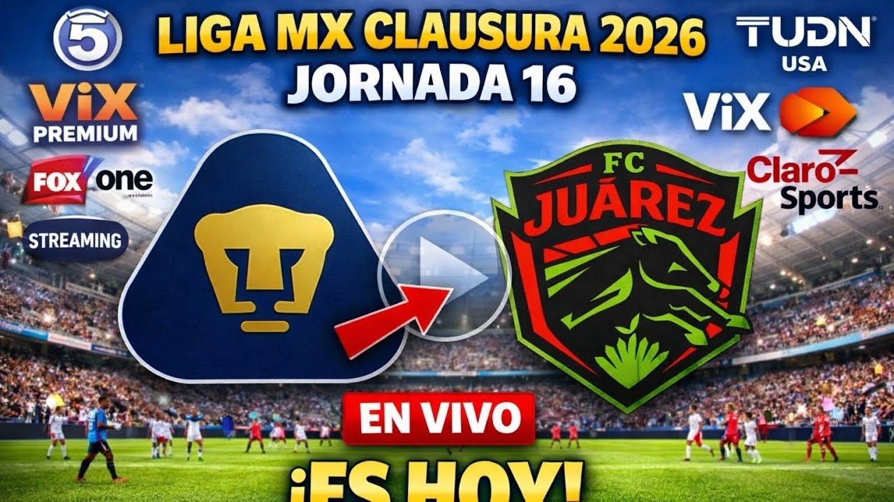 Pumas vs. Juárez EN VIVO | Dónde ver y a qué hora juega | Liga MX ...