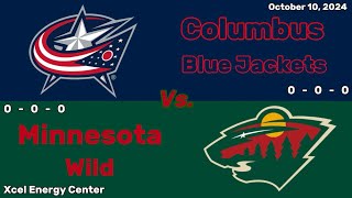 Columbus Blue Jackets vs Minnesota Wild | October 10, 2024 | All Goals