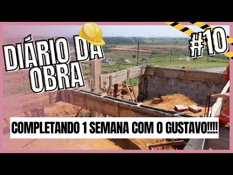 DIÁRIO DE OBRA - COMPLETANDO 1 SEMANA COM O GUSTAVO - com Flávia Martines