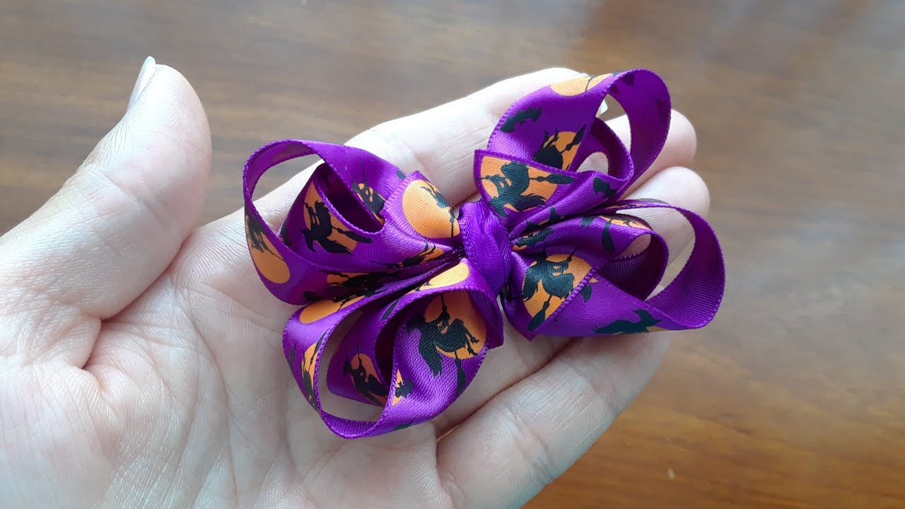 Moño Boutique Bambole o Entrelazado hecho con cinta de 1.5 cm | Ribbon Hair Bow | Laço Bambole