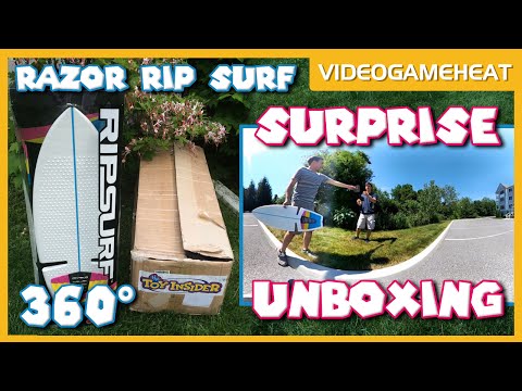 Razor Rip Surf 360° Unboxing & Review Test (New RipStick Sidewalk Surf Board)