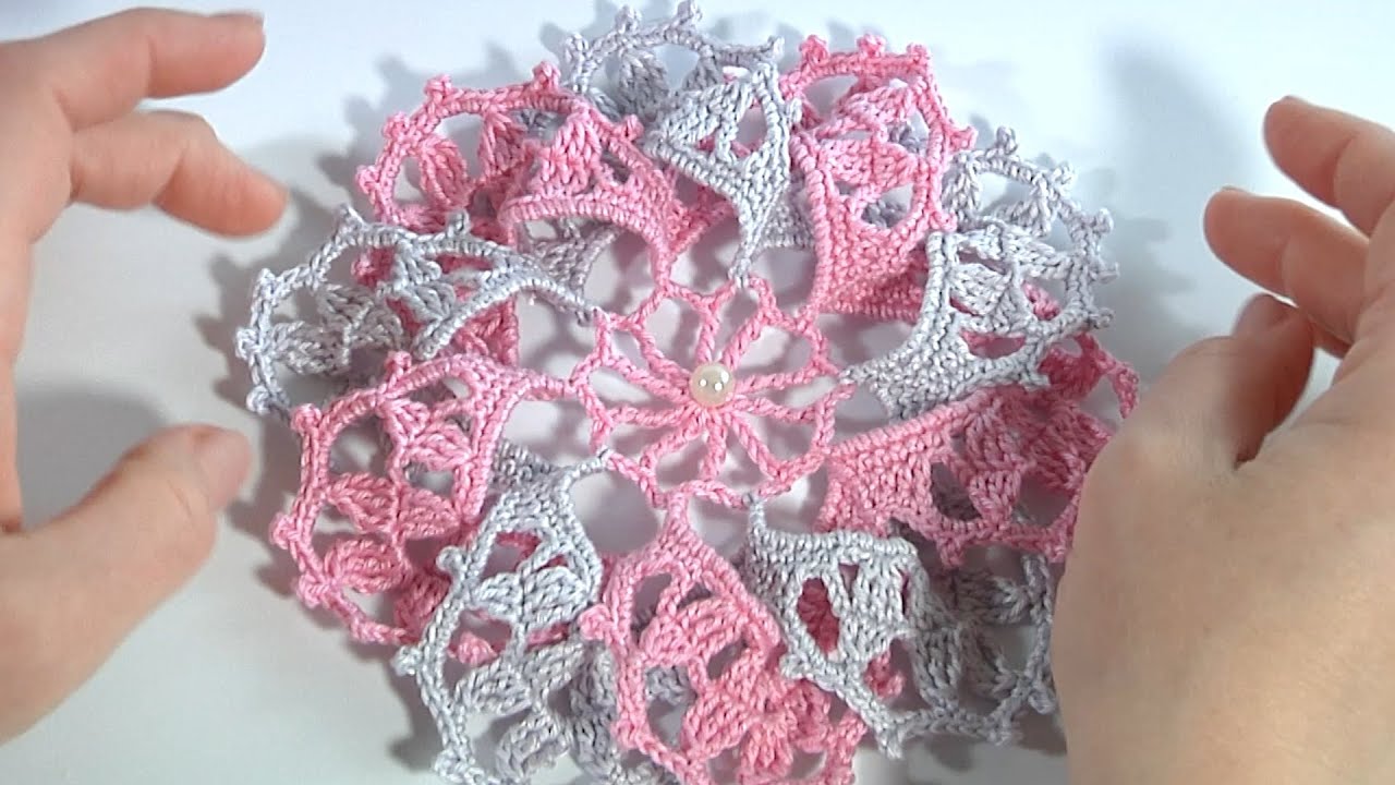 Это просто СУПЕР КРАСОТА/Вяжем крючком и ОТДЫХАЕМ/Нежная цветочная салфетка или мотив крючком