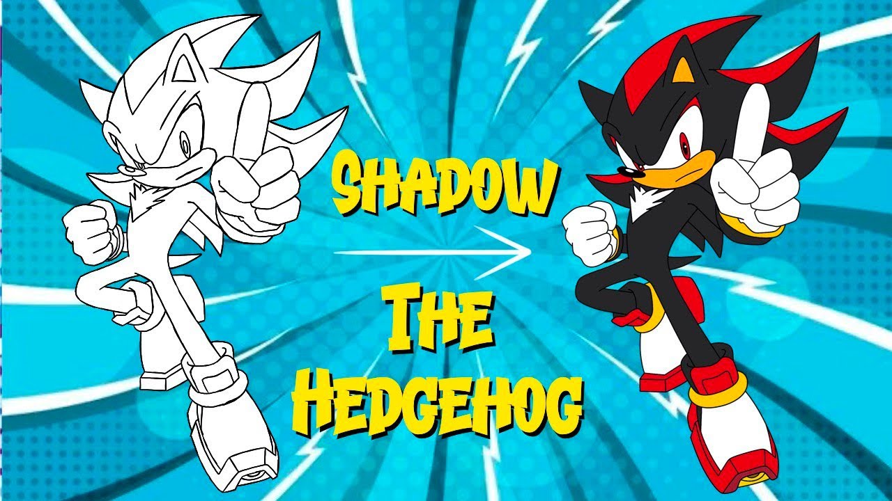 How to Draw Shadow the Hedgehog | Sonic | Step by Step Drawing - YouTube