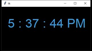 digital clock in python