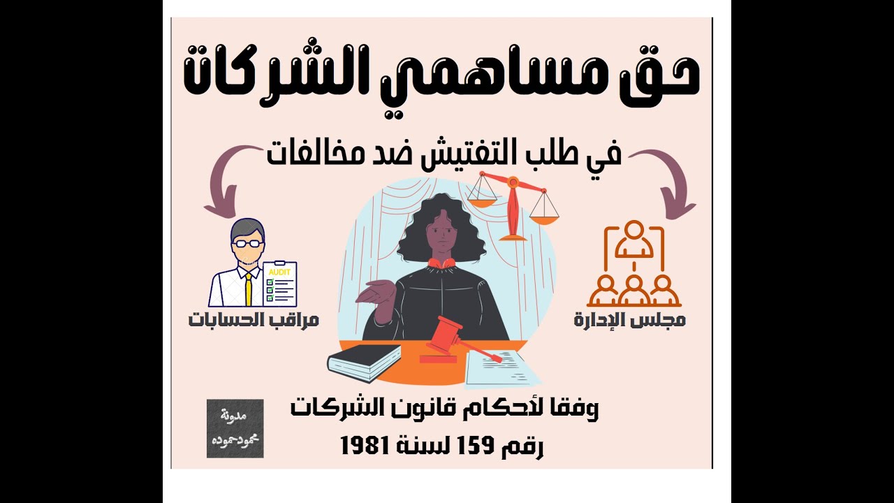 حماية حقوق مساهمي الشركات | حق المساهم في طلب التفتيش ضد مخالفات مجلس الادارة