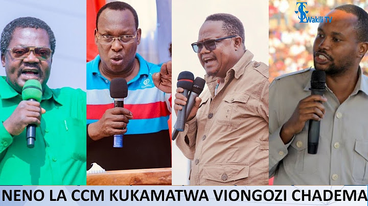 Kauli ya Katibu Mkuu CCM Sakata la Viongozi wa CHADEMA Kushikiliwa na Polisi