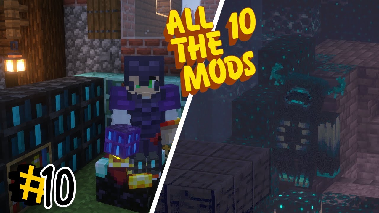 All The Mods 10 | Derroté al WARDEN 5 Veces #10 | Minecraft - YouTube