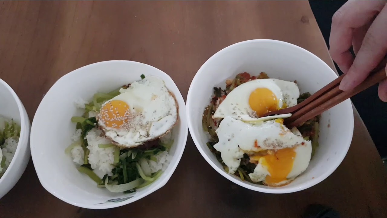 간단하게 만들어도 맛있는 #열무비빔밥만들기