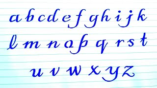 the easiest way learn cursive - easy cursive writing for beginners - learn in 2 minutes!