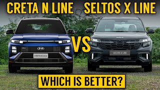 Creta N Line Vs Seltos X line | Detailed comparison | Creta N line 2024 vs seltos x line 2024