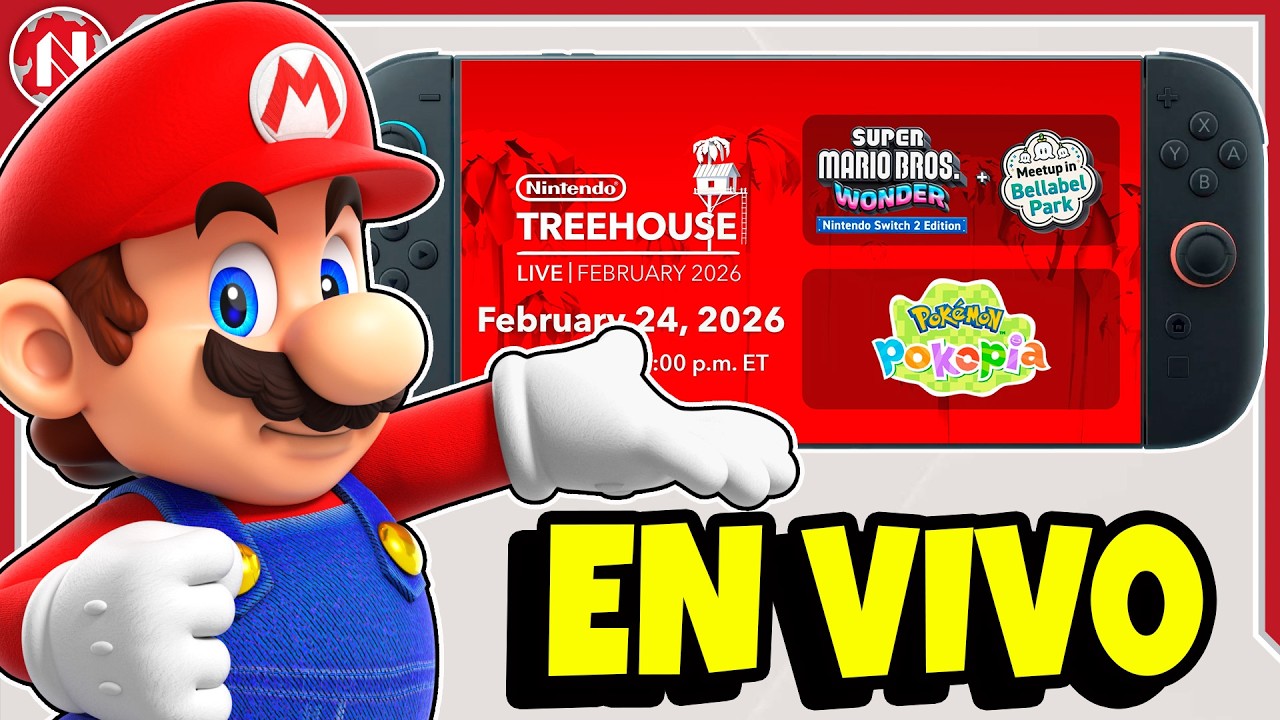 Nintendo Treehouse: Mario Wonder + Pokopia. 24/02/2026 🔴 EN VIVO 🔴