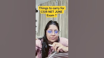 CSIR NET Exam Centre📃 पर क्या क्या लेकर जाना है?🧐 #csirnetjune2025 #csirnet2025 #csirnetexamcentre