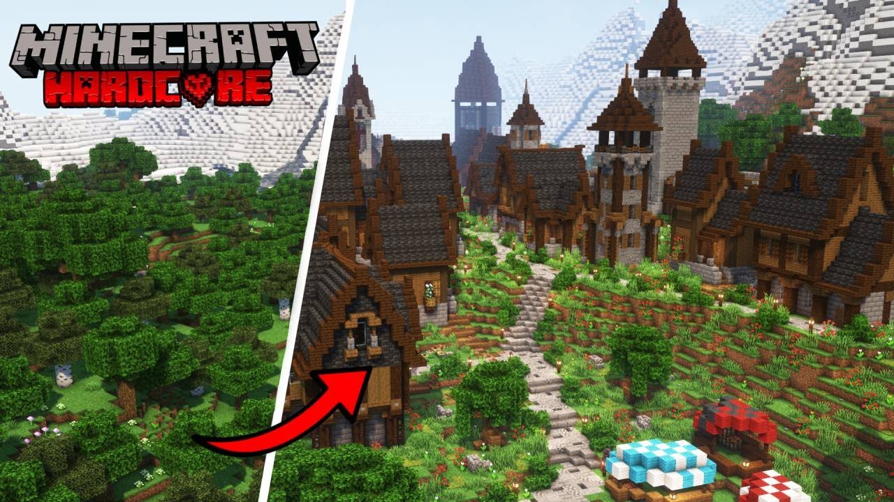 I Built A Massive City In Minecraft Hardcore – JZMUS