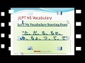 JLPT N5 Vocabulary | Part 12 | Tips for JLPT |