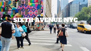 NYC Vlog : Walking Tour On Sixth Avenue, Herald Square, Greely Square In Manhattan Summer 2022.