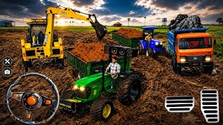 Truck 🚛 फंस गया दलदल में 😱jCB ने बचाया या खुद फंस गया? IIndian vehicles simulator 3D  #gaming #video screenshot 5