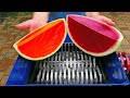 JELLY WATERMELON VS FAST SHREDDER! AMAZING VIDEO!