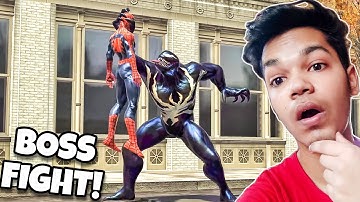 Spidey Vs Venom! Spiderman Web of Shadows Black Suit Gameplay | TheHarshGahalot