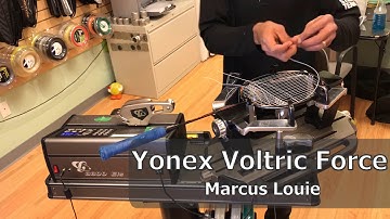 Time Lapse: How to String a Yonex Voltric Force Badminton Racquet