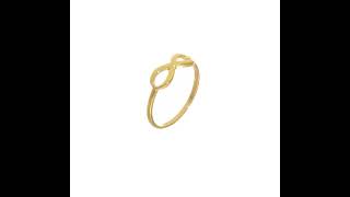 14K Yellow Gold Infinity Ring