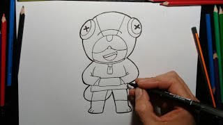 Tutorial Como Desenhar O Leon Do Brawl Stars Passo A Passo Youtube - imagens do brawl stars feito a lapis