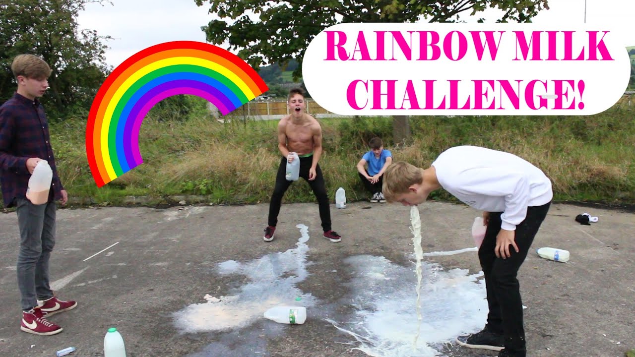 Пук с отличием милк. Rainbow milk challenge. Очень опасный челлендж. #milkcratechallenge. Milk challenge.