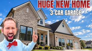 Inside HUGE NEW Home IN Huntsville Alabama with Massive 3 Car Garage [Trails, Pond, Biking]