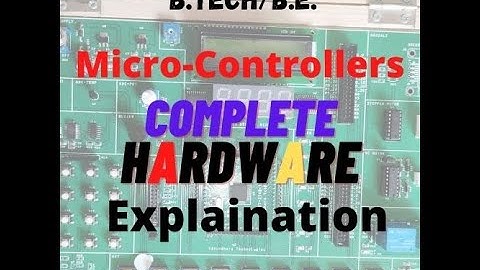 BE | BTECH (Detailed) Microcontrollers LAB Hardware Complete Explanation in ENGLISH !!!