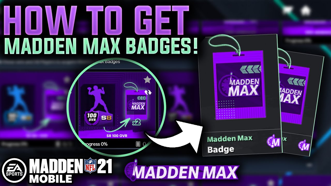 HOW TO GET MADDEN MAX BADGES! Madden Mobile 21 YouTube