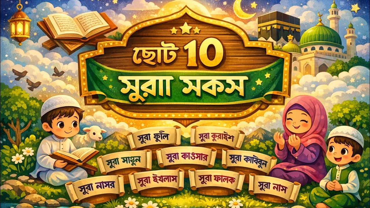 ছোট ছোট ১০ টি সূরা মকস শিখতে,  সবাই একটু তাড়াতাড়ি যুক্ত হও ‼️