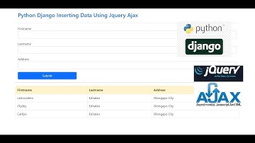Python Django Inserting Data Using Jquery Ajax