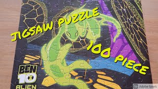 ben 10 jigsaw puzzle 100 piece time lapse screenshot 4