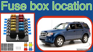 The fuse box location on a 2011 Ford Escape￼