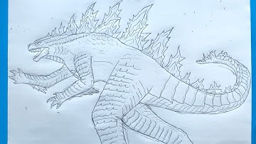 How To Draw Godzilla Evolved Run | Godzilla X Kong The New Empire