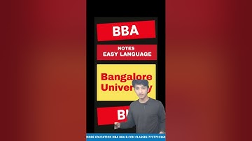 BBA BOOKS/NOTES BU|Bangalore University|EASY LANGUAGE|BBA NOTES/BOOKS|BCOM NOTES/BOOKS|