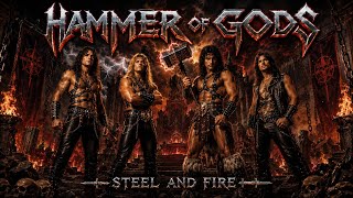 HAMMER OF GODS - STEEL AND FIRE ( True Metal - Heavy Metal )