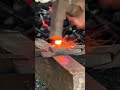 Traditional Technique for Forging Large Iron Nails by Hand